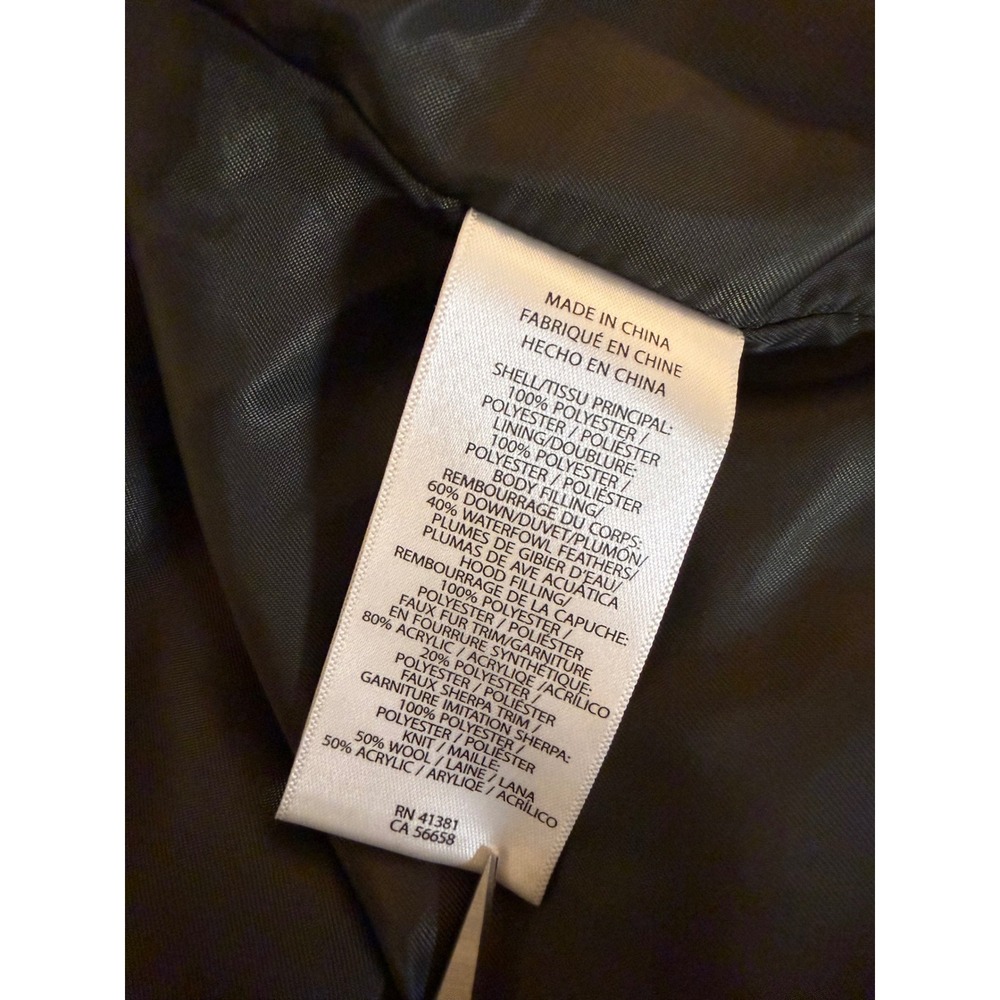 Ralph Lauren Down Parka Womens L Olive Green Hooded Full-Zip Winter Coat Jacket - Picture 9 of 16